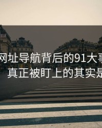 围着91网址导航背后的91大事件转了这么久，真正被盯上的其实是这一步